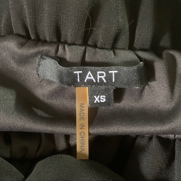 Tart Downey Sheer Chiffon Sleeveless Racerback Maxi Dress Solid Black Size XS - Picture 8 of 10